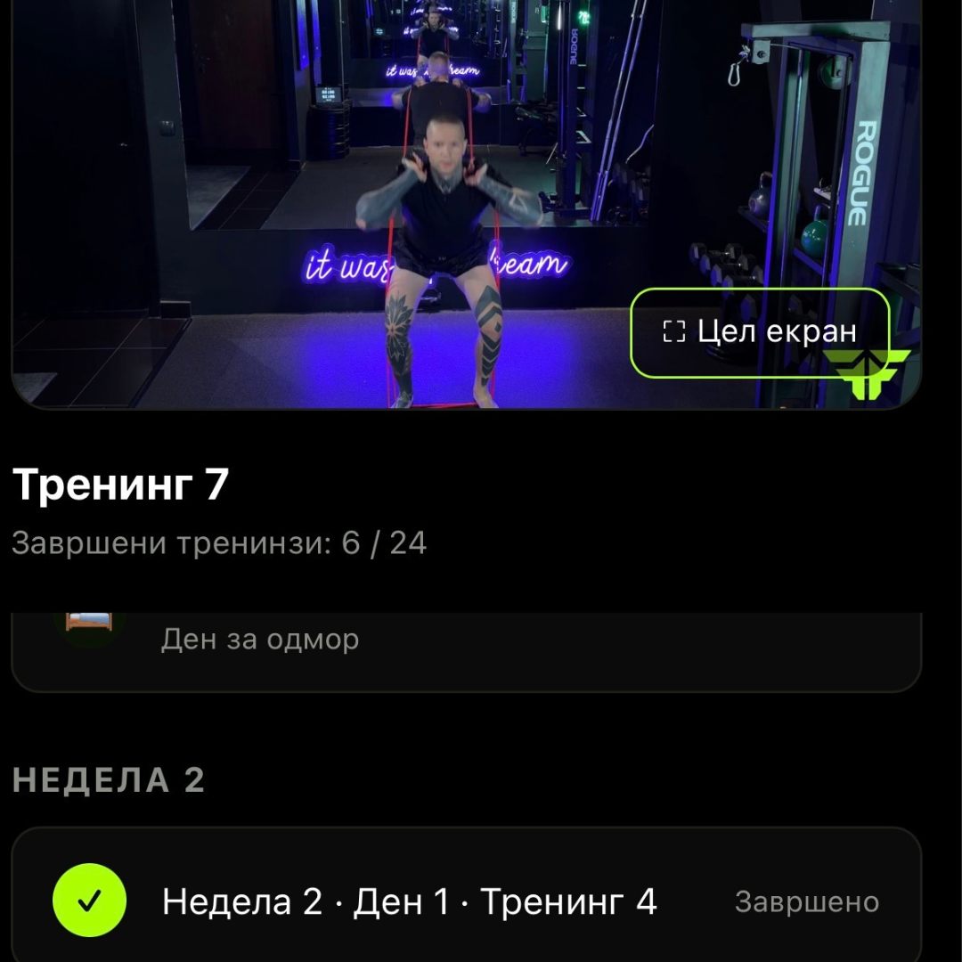 8-неделна програма со ластици (Resistance Bands)